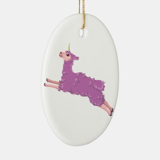 Llamacorn Keramisch Ornament (Rechts)