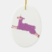 Llamacorn Keramisch Ornament (Voorkant)