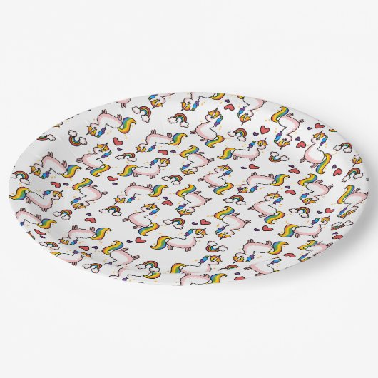 Llamacorn Madness Papieren Bordje (Gekanteld)