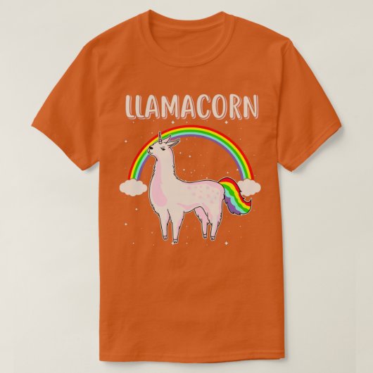 Llamacorn-regenbooggeschenk T-shirt (Design voorkant)