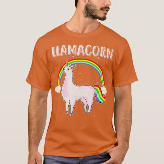 Llamacorn-regenbooggeschenk T-shirt