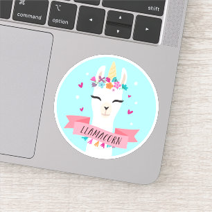 Llamacorn Schattige Kawaii Eenhoorn Llama Sticker