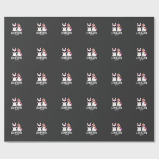 Llamacorn-squad Funny Unicorn Llama-squad Kerstmis Cadeaupapier