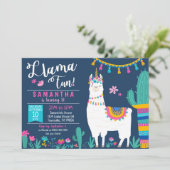 Llamacorn Uitnodiging - Llamacorn Fun Uitnodiging (Staand voorkant)