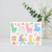 LlamaCorns Briefkaart (Staand voorkant)