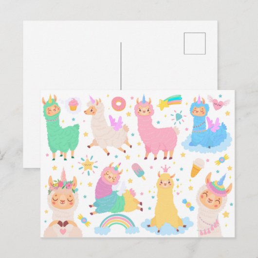 LlamaCorns Briefkaart (Voorkant / Achterkant)