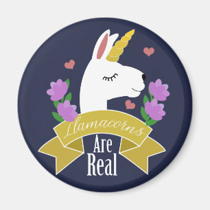 Llamacorns zijn Real Llama & Flowers Magneet