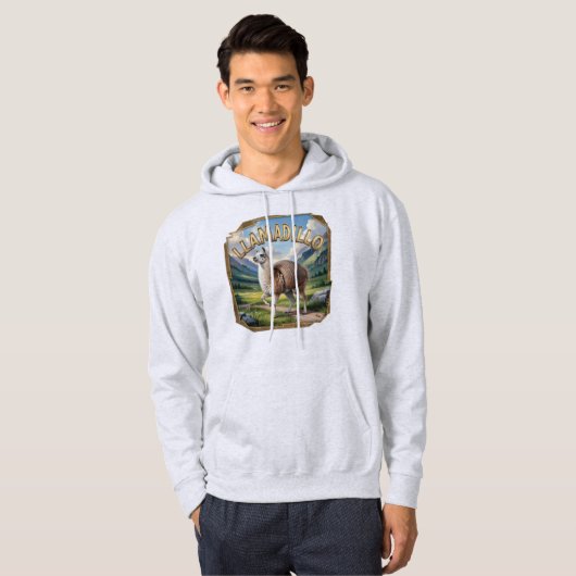 Llamadillo Fotografisch Combo Wezen Grappig Hoodie (Voorkant volledig)