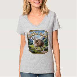 Llamadillo Fotografisch Combo Wezen Grappig T-shirt