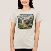 Llamadillo Fotografisch Combo Wezen Grappig Tri-Blend Shirt (Voorkant)