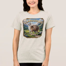Llamadillo Fotografisch Combo Wezen Grappig Tri-Blend Shirt