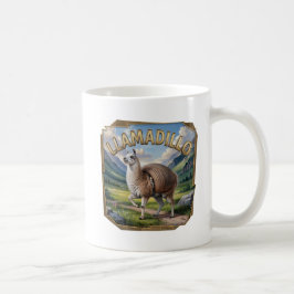 Llamadillo Fotografisch – Grappige Lama Armadillo Koffiemok