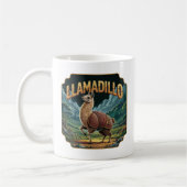Llamadillo illustratie Combo Creature Funny Koffiemok (Links)