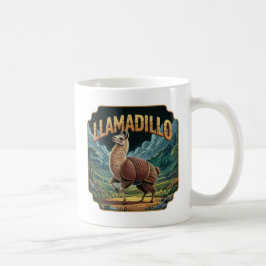 Llamadillo illustratie Combo Creature Funny Koffiemok