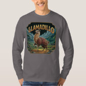 Llamadillo illustratie Combo Creature Funny T-shirt (Voorkant)