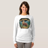 Llamadillo illustratie Combo Creature Funny T-shirt (Voorkant volledig)