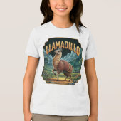 Llamadillo illustratie Combo Creature Funny Tri-Blend Shirt (Voorkant)