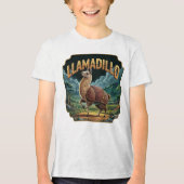 Llamadillo illustratie Combo Creature Funny Tri-Blend Shirt (Voorkant)