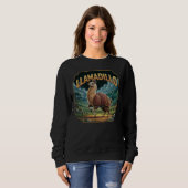 Llamadillo-illustratie – Grappige Llama Armadillo Trui (Voorkant volledig)