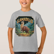 Llamadillo Illustration – Llama Armadillo Funny