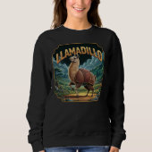 Llamadillo Illustration – Llama Armadillo Funny Trui (Voorkant)