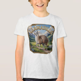 Llamadillo Photographic – Llama Armadillo Funny Tri-Blend Shirt