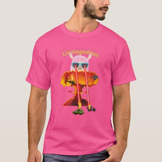 Llamageddon Alpacalypse Rare Alpaca Llama 2 T-shirt (Voorkant)
