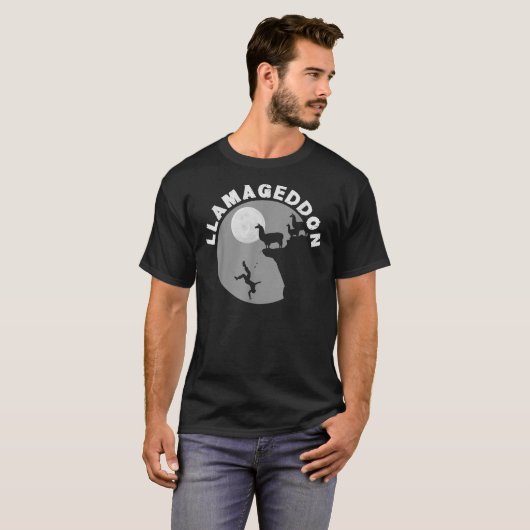 Llamageddon Funny Llama Llama Alpaca Classic T-Shi T-shirt (Voorkant volledig)