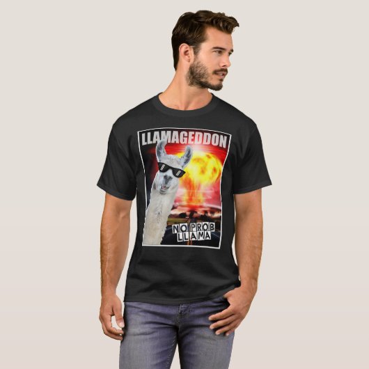 Llamageddon - geen probleem - Funny Llama Classic T-shirt (Voorkant volledig)