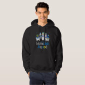 Llamakkah Squad Jewish Hanukkah Cute Llama Hoodie (Voorkant volledig)