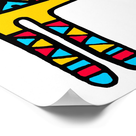 Llamakleuren Poster (Hoek)