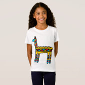Llamakleuren T-shirt (Voorkant volledig)