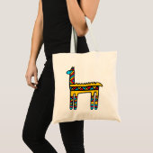 Llamakleuren Tote Bag (Voorkant (product))