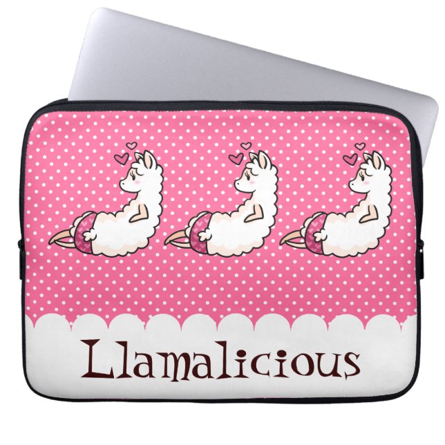 Llamalicious Laptop Sleeve (Voorkant)