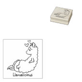 Llamalicious Llama Stamp Rubberstempel (Gestempeld)