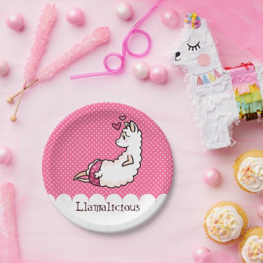 Llamalicious Papieren Bordje (Feest)