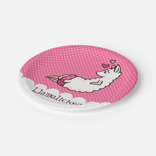 Llamalicious Papieren Bordje (Gekanteld)
