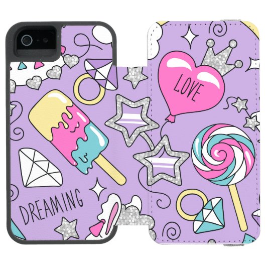 Llamapatroon 1 incipio iPhone portemonnee hoesje (Agenda Open)