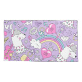 Llamapatroon 1 kussensloop (Achterkant)