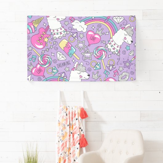 Llamapatroon 1 spandoek (Insitu)