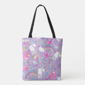 Llamapatroon 1 tote bag (Achterkant)