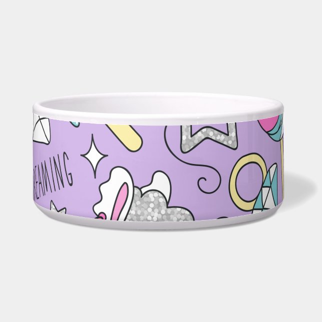 Llamapatroon 1 voerbakje (Voorkant)