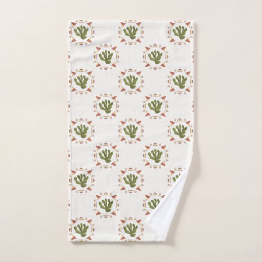 Llamarama Collectie | Cactus Circle Bad Handdoek (Handdoek)