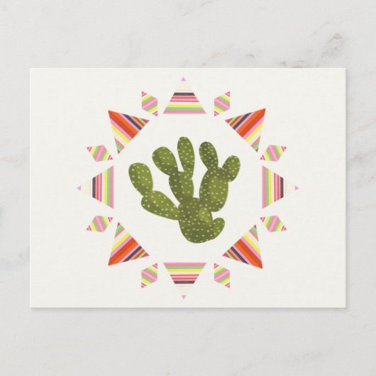 Llamarama Collectie | Cactus Circle Briefkaart (Voorkant)