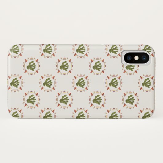 Llamarama Collectie | Cactus Circle Case-Mate iPhone Case (Achterkant (horizontaal))