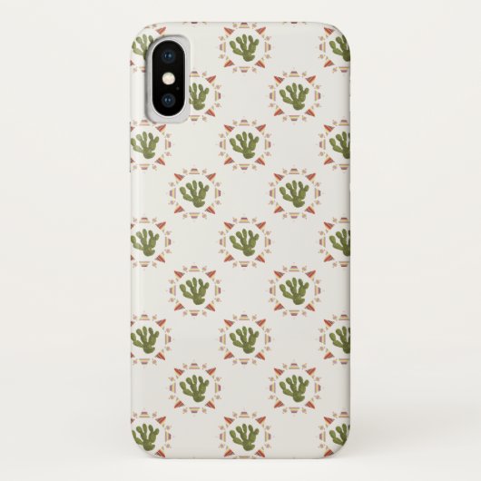 Llamarama Collectie | Cactus Circle Case-Mate iPhone Case (Achterkant)