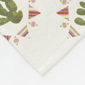 Llamarama Collectie | Cactus Circle Fleece Deken (Hoek)