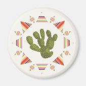 Llamarama Collectie | Cactus Circle Magneet (Voorkant)