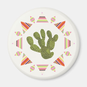 Llamarama Collectie   Cactus Circle Magneet