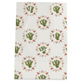 Llamarama Collectie | Cactus Circle Medium Cadeauzakje (Achterkant)